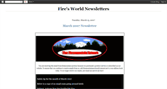Desktop Screenshot of firesworldnewsletter.blogspot.com