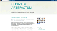 Desktop Screenshot of cosasbyartefactum.blogspot.com