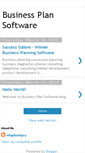 Mobile Screenshot of businessplansoftware2.blogspot.com