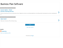 Tablet Screenshot of businessplansoftware2.blogspot.com