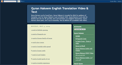 Desktop Screenshot of english-onlinequranhakeem.blogspot.com