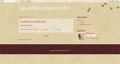 Desktop Screenshot of baudetesourosbrecho.blogspot.com