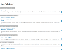 Tablet Screenshot of maryslibrary.blogspot.com