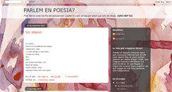 Desktop Screenshot of parlemenpoesia.blogspot.com