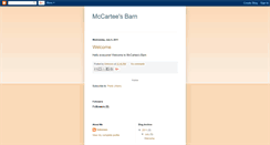 Desktop Screenshot of mccarteesbarn.blogspot.com