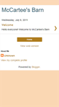 Mobile Screenshot of mccarteesbarn.blogspot.com
