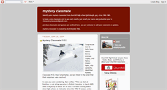 Desktop Screenshot of mysteryclassmate.blogspot.com