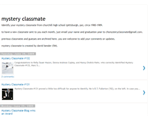 Tablet Screenshot of mysteryclassmate.blogspot.com