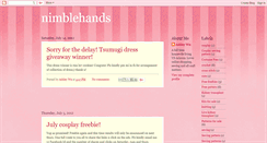 Desktop Screenshot of nimblehands.blogspot.com