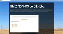 Desktop Screenshot of investigandolaciencia.blogspot.com