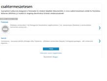 Tablet Screenshot of csaktermeszetesen.blogspot.com
