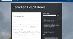 Desktop Screenshot of canadianhospitaleros.blogspot.com