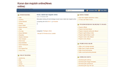 Desktop Screenshot of koranmajalahonline.blogspot.com
