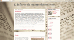 Desktop Screenshot of elinfiernodenuestrodescontento.blogspot.com