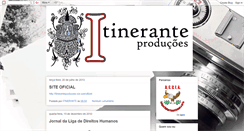 Desktop Screenshot of itineranteproducoes.blogspot.com