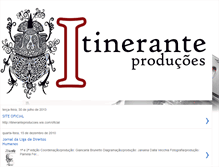 Tablet Screenshot of itineranteproducoes.blogspot.com