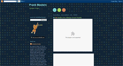 Desktop Screenshot of prankmasters.blogspot.com