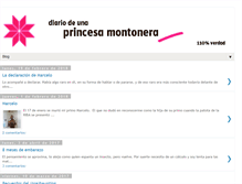 Tablet Screenshot of princesamontonera.blogspot.com