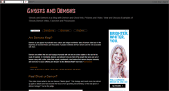 Desktop Screenshot of ghosts-and-demons.blogspot.com