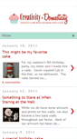 Mobile Screenshot of creativityanddomesticity.blogspot.com