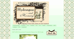 Desktop Screenshot of hydrangeasandharmony.blogspot.com