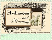 Tablet Screenshot of hydrangeasandharmony.blogspot.com