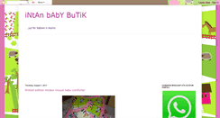 Desktop Screenshot of intanbabybutik.blogspot.com