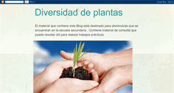 Desktop Screenshot of ladiversidaddelasplantas.blogspot.com