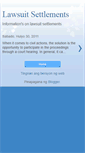 Mobile Screenshot of lawsuit-settlements.blogspot.com