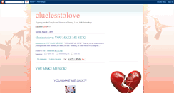 Desktop Screenshot of cluelesstolove.blogspot.com