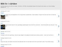 Tablet Screenshot of mittlivivarlden.blogspot.com
