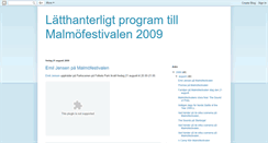 Desktop Screenshot of malmfestivalen2009.blogspot.com