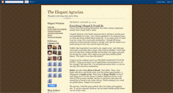 Desktop Screenshot of elegantagrarian.blogspot.com