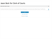 Tablet Screenshot of jasonbeckforclerkofcourts.blogspot.com