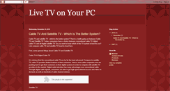 Desktop Screenshot of livetvonyourpcorlaptop.blogspot.com