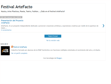 Tablet Screenshot of festivalartefacto.blogspot.com