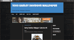 Desktop Screenshot of 1000harleydavidsonwallpaper.blogspot.com