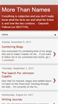 Mobile Screenshot of morethannames.blogspot.com