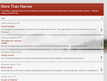 Tablet Screenshot of morethannames.blogspot.com