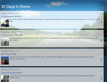 Tablet Screenshot of 30daysinrome.blogspot.com