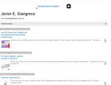 Tablet Screenshot of javiergiangreco.blogspot.com