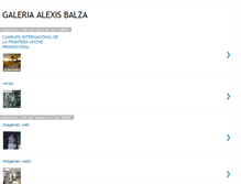 Tablet Screenshot of galeriaalexisbalza.blogspot.com