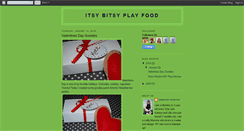 Desktop Screenshot of itsybitsyplayfood.blogspot.com