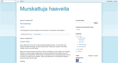 Desktop Screenshot of murskattujahaaveita.blogspot.com