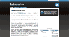 Desktop Screenshot of detrasdeunalente.blogspot.com