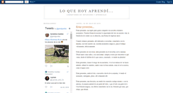 Desktop Screenshot of loquehoyaprendi.blogspot.com