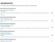 Tablet Screenshot of noisepainter.blogspot.com