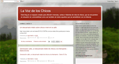 Desktop Screenshot of lavozdeloschicos.blogspot.com