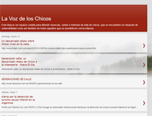 Tablet Screenshot of lavozdeloschicos.blogspot.com