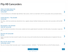 Tablet Screenshot of fliphdcamcorders.blogspot.com